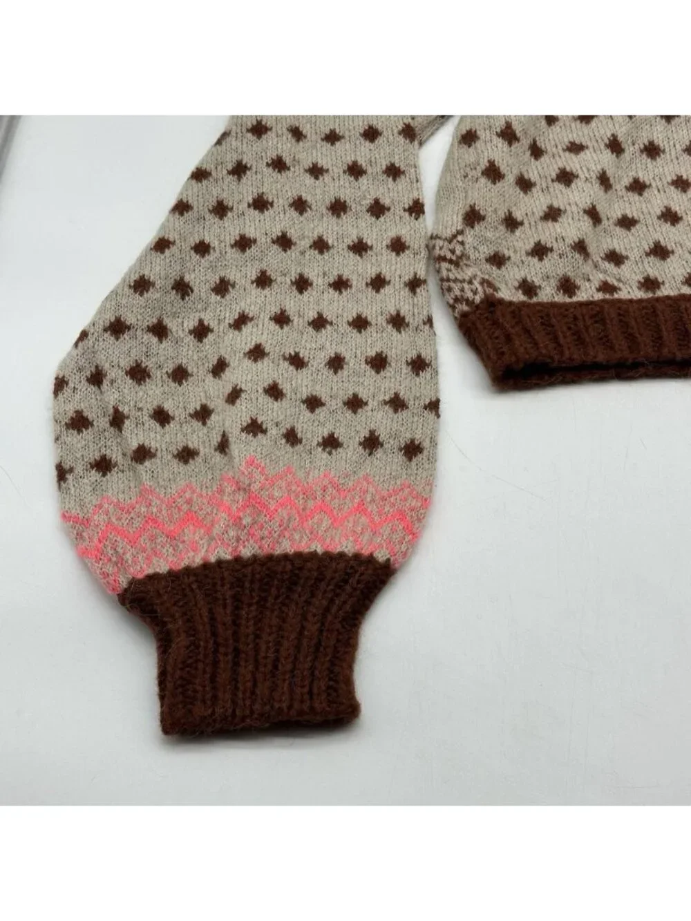 Free People Snow Globe Size XL Gingerbread Cookie Cropped Pullover Sweater NWT